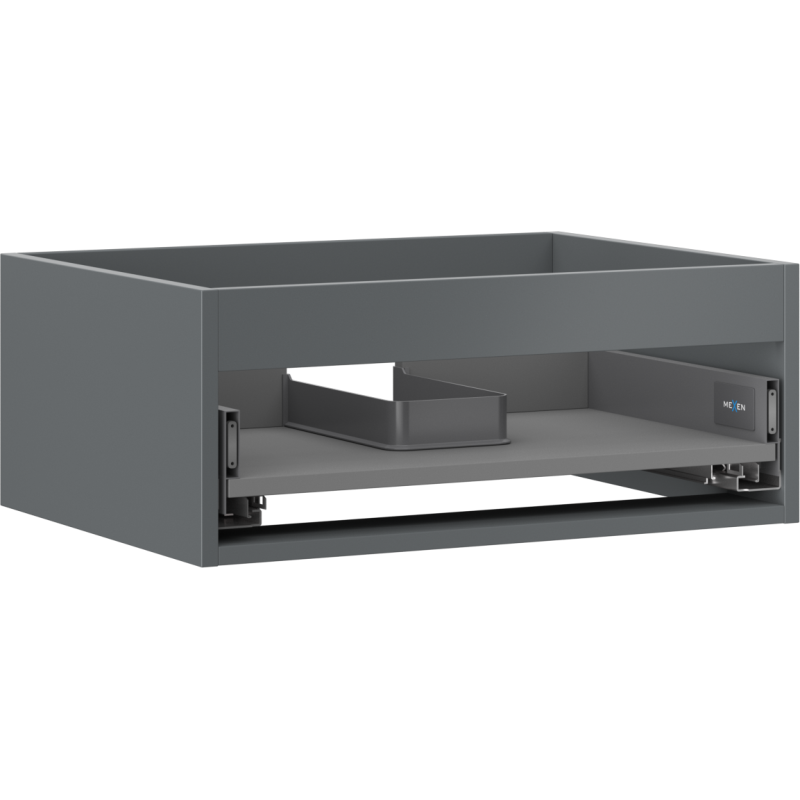 Mexen Box-A korpus skrinky pod umývadlo 60 cm, 1 zásuvka, grafit matný - 91AX0-0600-235-1-66