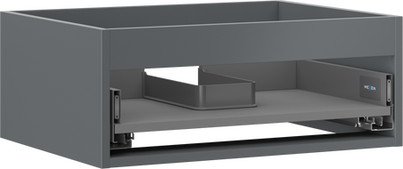 Mexen Box-A korpus skrinky pod umývadlo 60 cm, 1 zásuvka, grafit matný - 91AX0-0600-235-1-66