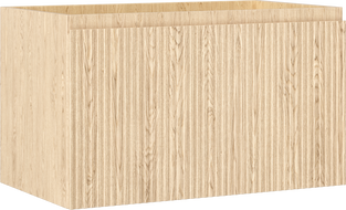 Mexen Rivel kúpeľňová skrinka pod umývadlo 80 cm, 1 zásuvka, ryhovaná, dub - 91A20-08047-1-BF81