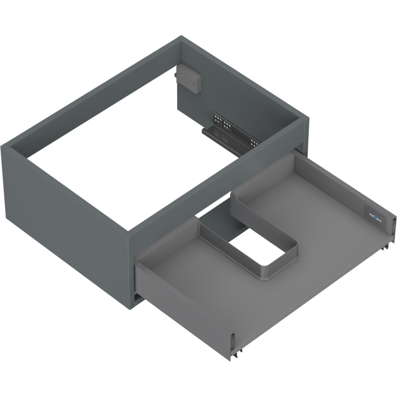 Mexen Box-A korpus skrinky pod umývadlo 60 cm, 1 zásuvka, grafit matný - 91AX0-0600-235-1-66