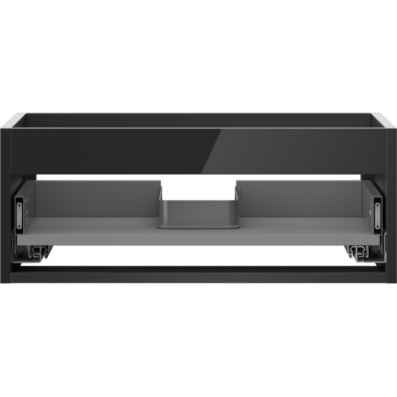 Mexen Box-A korpus skrinky pod umývadlo 60 cm, 1 zásuvka, čierny lesk - 91AX0-0600-235-1-70