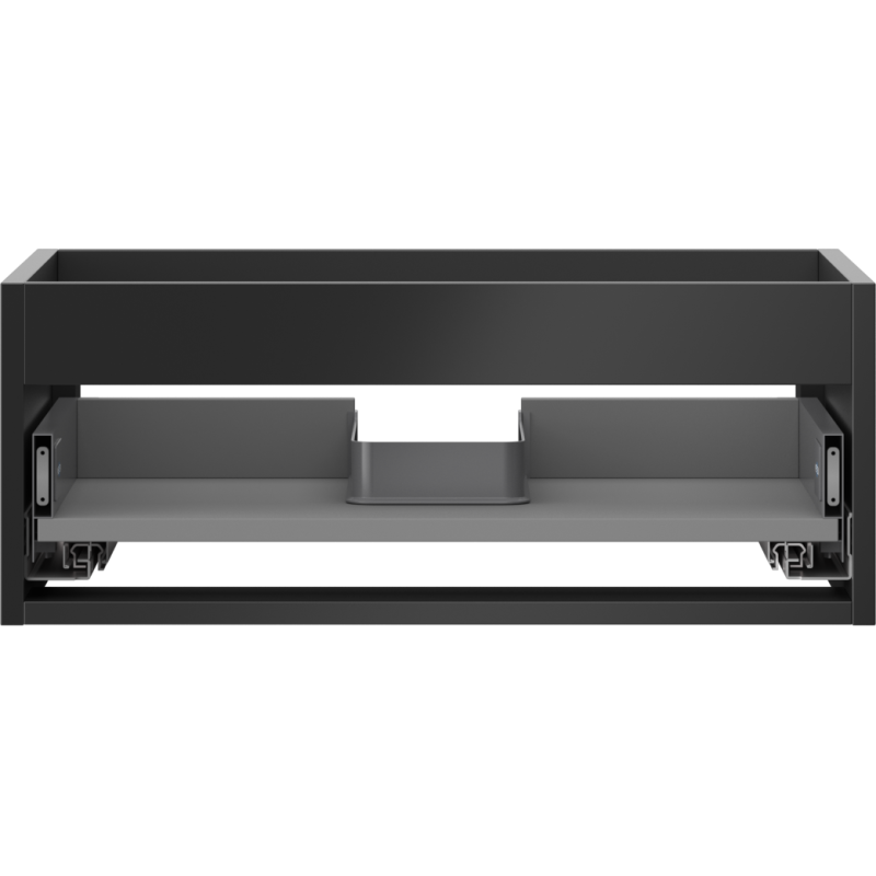 Mexen Box-A korpus skrinky pod umývadlo 60 cm, 1 zásuvka, čierny mat - 91AX0-0600-235-1-71