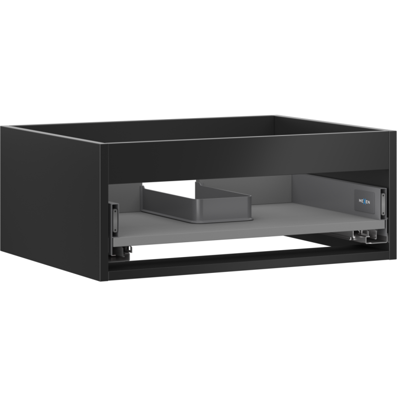 Mexen Box-A korpus skrinky pod umývadlo 60 cm, 1 zásuvka, čierny mat - 91AX0-0600-235-1-71