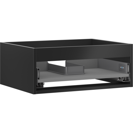 Mexen Box-A korpus skrinky pod umývadlo 60 cm, 1 zásuvka, čierny mat - 91AX0-0600-235-1-71