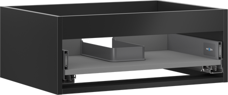Mexen Box-A korpus skrinky pod umývadlo 60 cm, 1 zásuvka, čierny mat - 91AX0-0600-235-1-71