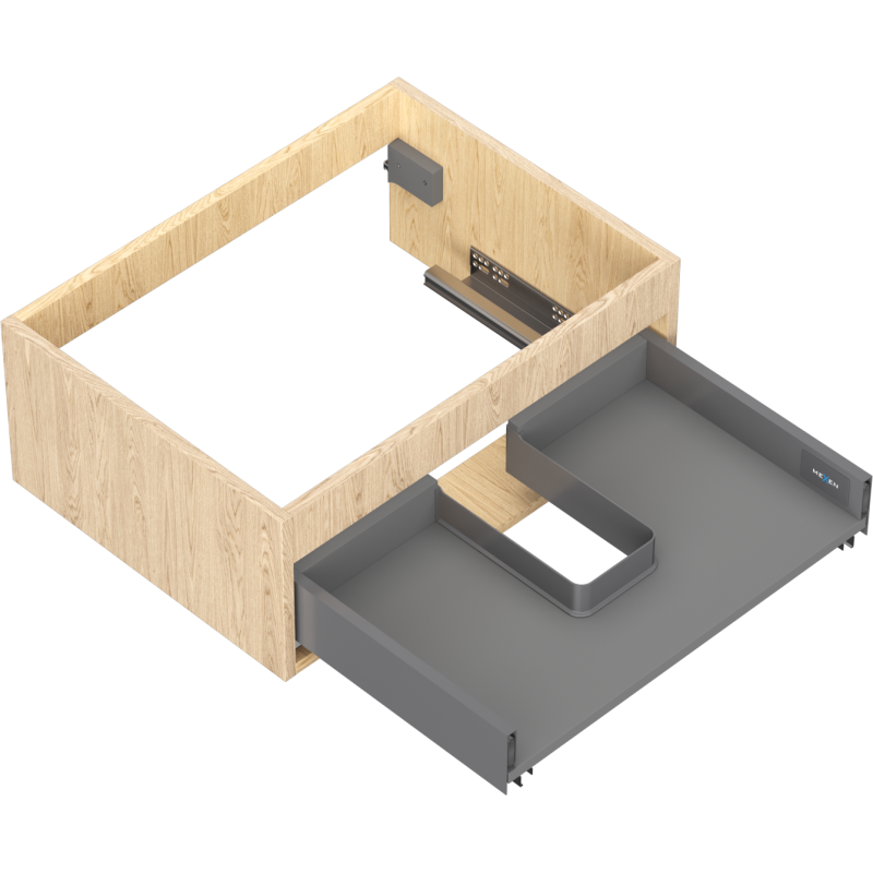Mexen Box-A korpus skrinky pod umývadlo 60 cm, 1 zásuvka, dub - 91AX0-0600-235-1-81