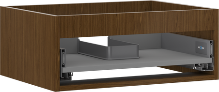 Mexen Box-A skrinka pod umývadlo 60 cm, 1 zásuvka, orech - 91AX0-0600-235-1-86