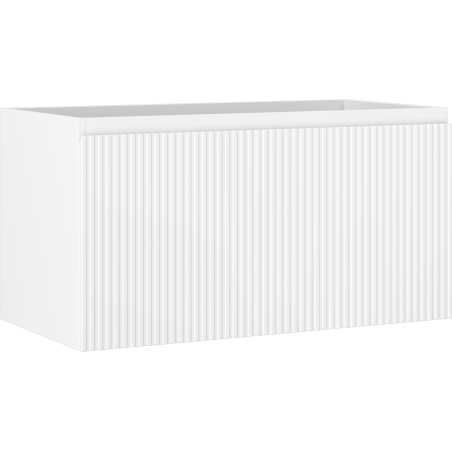 Mexen Rivel kúpeľňová skrinka pod umývadlo 90 cm, 1 zásuvka, drážkovaná, biela matná - 91A20-09047-1-BF01