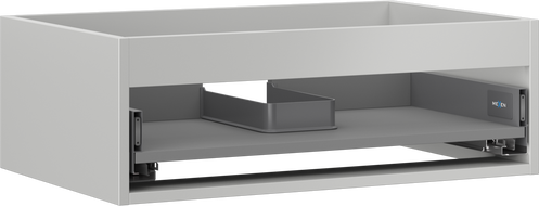 Mexen Box-A skrinka pod umývadlo 70 cm, 1 zásuvka, šedý mat - 91AX0-0700-235-1-62