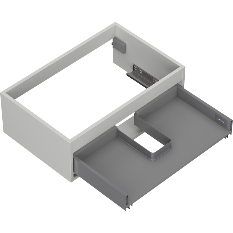 Mexen Box-A korpus skrinky pod umývadlo 70 cm, 1 zásuvka, sivý mat - 91AX0-0700-235-1-62