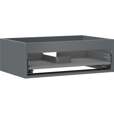 Mexen Box-A skrinka pod umývadlo 70 cm, 1 zásuvka, grafit mat - 91AX0-0700-235-1-66