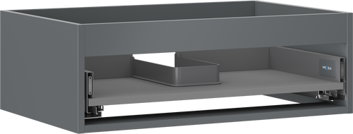 Mexen Box-A skrinka pod umývadlo 70 cm, 1 zásuvka, grafit mat - 91AX0-0700-235-1-66