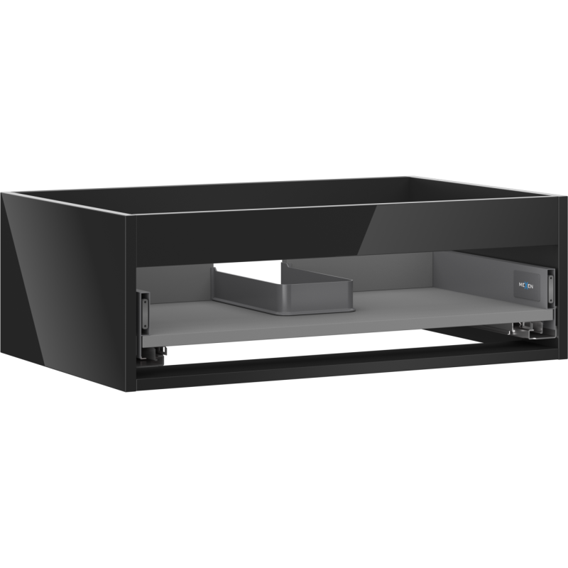Mexen Box-A korpus skrinky pod umývadlovou doskou 70 cm, 1 zásuvka, čierny lesk - 91AX0-0700-235-1-70