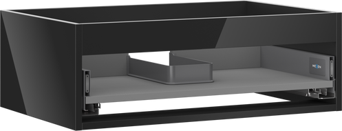 Mexen Box-A korpus skrinky pod umývadlo 70 cm, 1 zásuvka, čierny lesk - 91AX0-0700-235-1-70