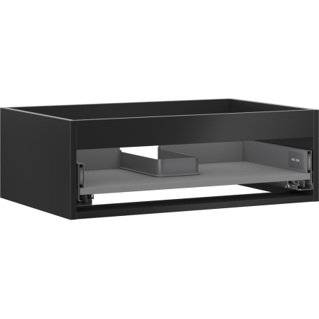 Mexen Box-A korpus kúpeľňovej skrinky 70 cm, 1 zásuvka, čierny mat - 91AX0-0700-235-1-71