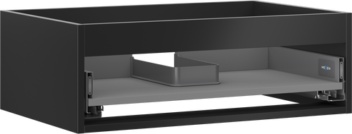 Mexen Box-A korpus kúpeľňovej skrinky 70 cm, 1 zásuvka, čierny mat - 91AX0-0700-235-1-71