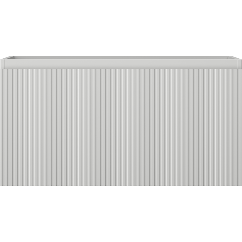 Mexen Rivel kúpeľňová skrinka pod umývadlo 90 cm, 1 zásuvka, ryhovaná, sivá matná - 91A20-09047-1-BF62