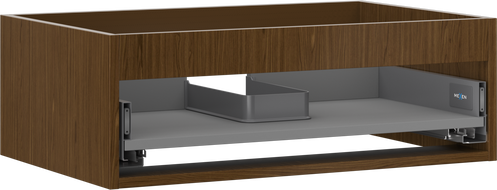 Mexen Box-A korpus skrinky pod umývadlo 70 cm, 1 zásuvka, orech - 91AX0-0700-235-1-86
