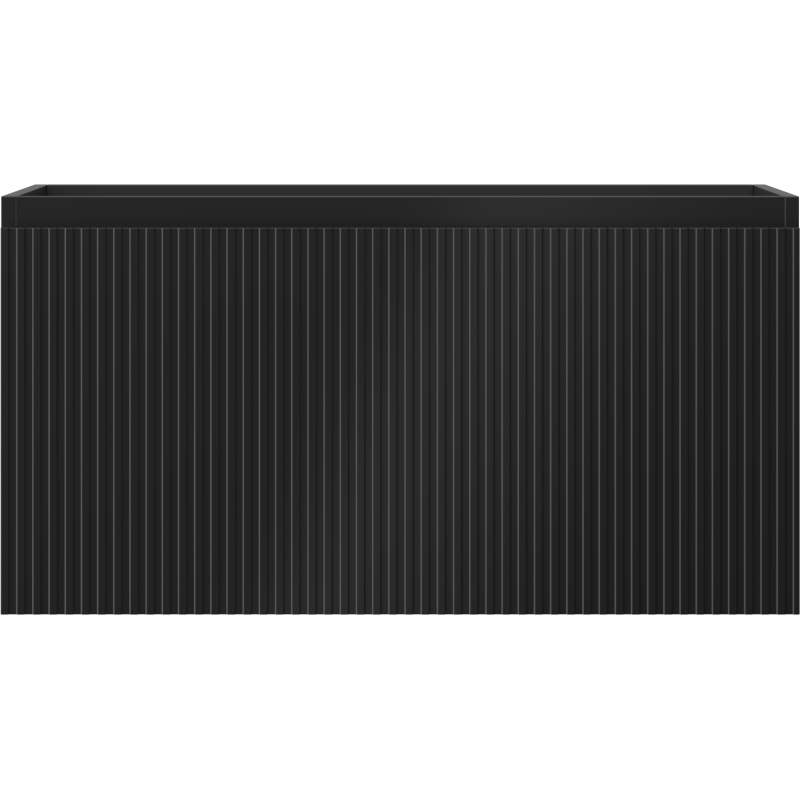 Mexen Rivel kúpeľňová skrinka pod umývadlo 90 cm, 1 zásuvka, ryhovaná, čierna mat - 91A20-09047-1-BF71
