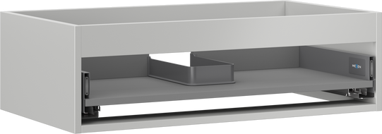 Mexen Box-A korpus skrinky pod umývadlo 80 cm, 1 zásuvka, sivý mat - 91AX0-0800-235-1-62