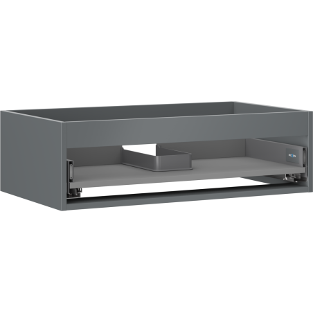 Mexen Box-A korpus skrinky pod umývadlo 80 cm, 1 zásuvka, grafitová mat - 91AX0-0800-235-1-66