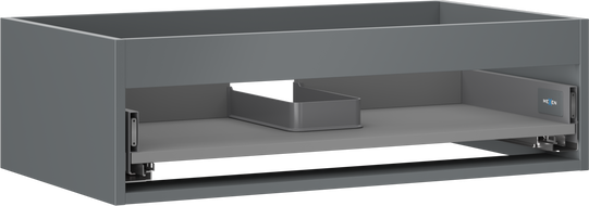 Mexen Box-A korpus skrinky pod umývadlo 80 cm, 1 zásuvka, grafitová mat - 91AX0-0800-235-1-66