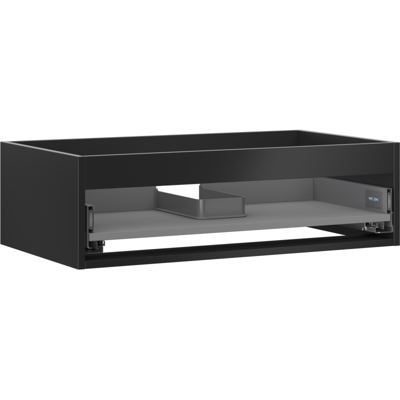 Mexen Box-A skrinka pod umývadlo 80 cm, 1 zásuvka, čierny mat - 91AX0-0800-235-1-71