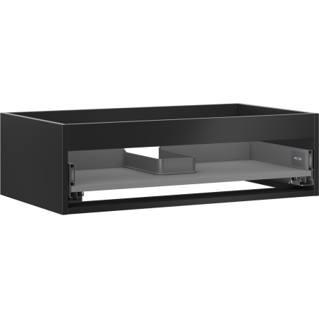 Mexen Box-A skrinka pod umývadlo 80 cm, 1 zásuvka, čierny mat - 91AX0-0800-235-1-71