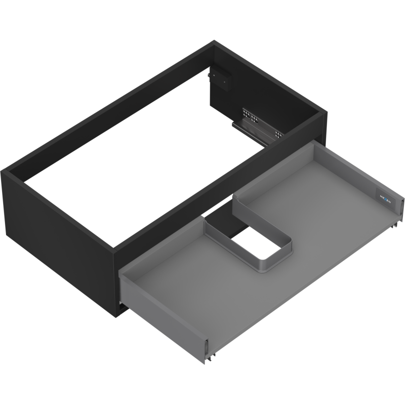 Mexen Box-A skrinka pod umývadlo 80 cm, 1 zásuvka, čierny mat - 91AX0-0800-235-1-71