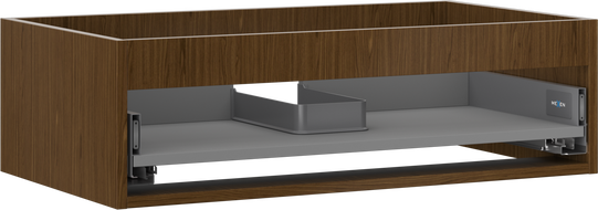 Mexen Box-A korpus skrinky pod umývadlo 80 cm, 1 zásuvka, orech - 91AX0-0800-235-1-86