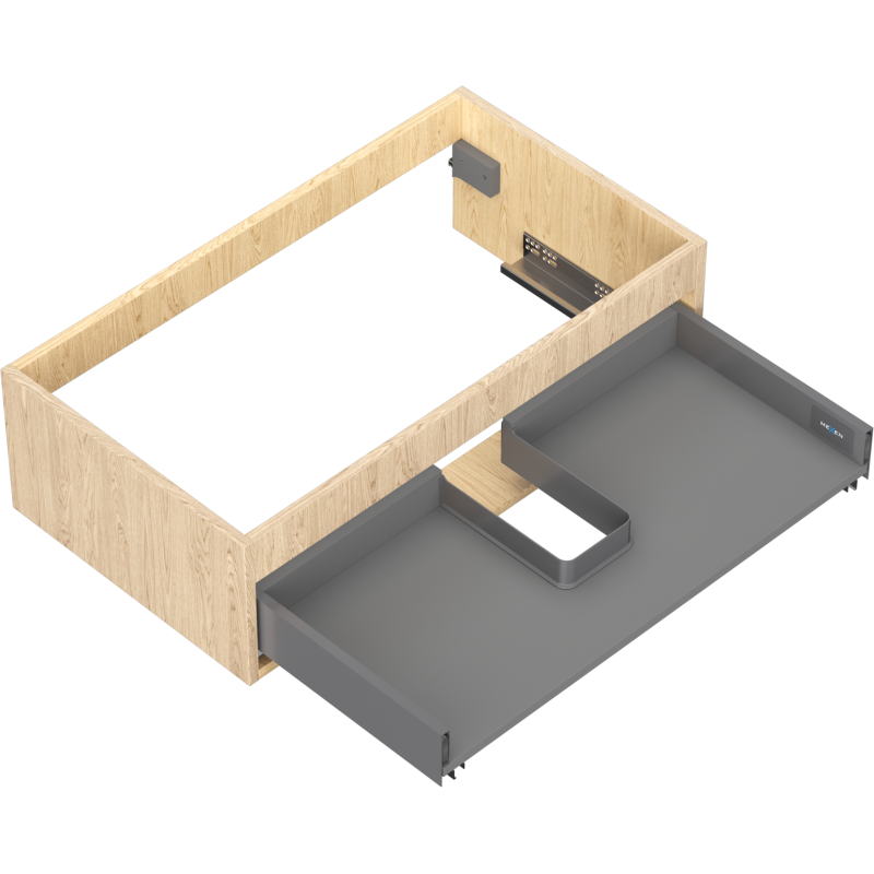 Mexen Box-A korpus skrinky pod umývadlo 80 cm, 1 zásuvka, dub - 91AX0-0800-235-1-81