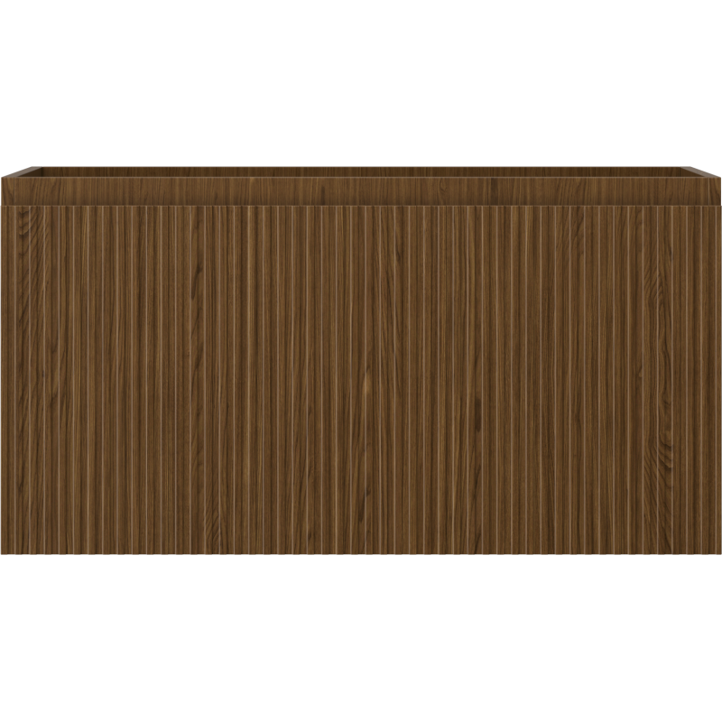 Mexen Rivel kúpeľňová skrinka pod umývadlo 90 cm, 1 zásuvka, ryhovaná, orech - 91A20-09047-1-BF86