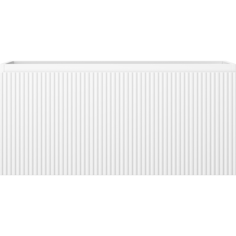 Mexen Rivel kúpeľňová skrinka pod umývadlo 100 cm, 1 zásuvka, ryhovaná, biela mat - 91A20-10047-1-BF01