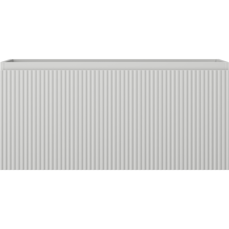 Mexen Rivel kúpeľňová skrinka pod umývadlo 100 cm, 1 zásuvka, ryhovaná, sivá matná - 91A20-10047-1-BF62