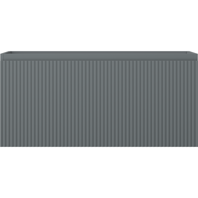 Mexen Rivel kúpeľňová skrinka pod umývadlo 100 cm, 1 zásuvka, ryhovaná, grafit mat - 91A20-10047-1-BF66