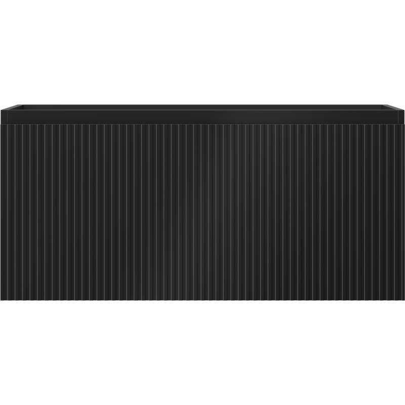 Mexen Rivel kúpeľňová skrinka pod umývadlo 100 cm, 1 zásuvka, ryhovaná, čierna mat - 91A20-10047-1-BF71