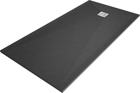 Mexen Stone+ Obdĺžniková kompozitná sprchová vanička 160 x 90 cm, antracit - 44719016