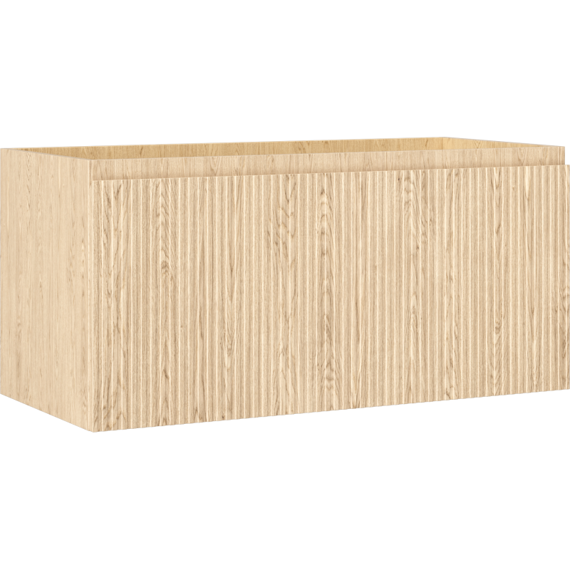 Mexen Rivel kúpeľňová skrinka pod umývadlo 100 cm, 1 zásuvka, ryhovaná, dub - 91A20-10047-1-BF81