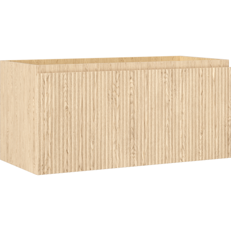 Mexen Rivel kúpeľňová skrinka pod umývadlo 100 cm, 1 zásuvka, drážkovaná, dub - 91A20-10047-1-BF81