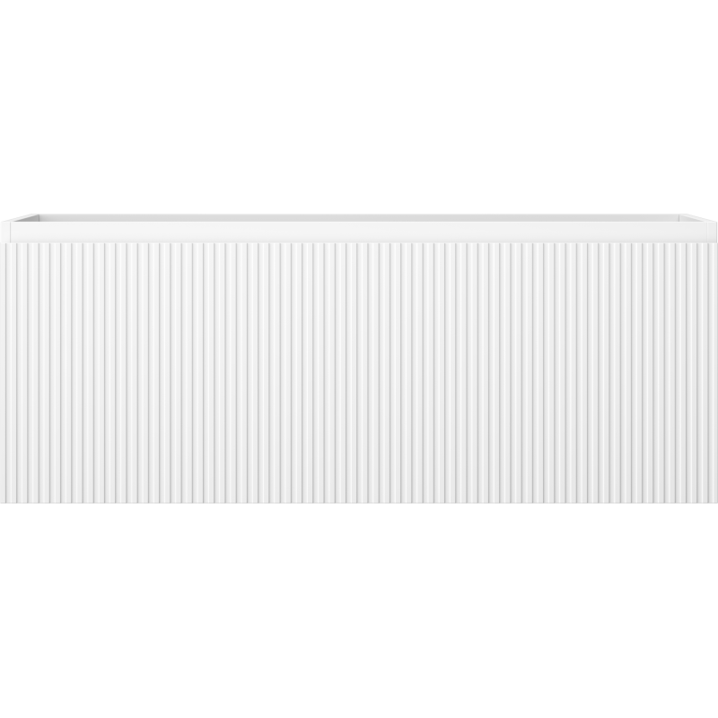 Mexen Rivel kúpeľňová skrinka pod umývadlo 120 cm, 1 zásuvka, ryhovaná, biela matná - 91A20-12047-1-BF01