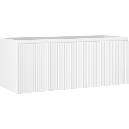 Mexen Rivel kúpeľňová skrinka pod umývadlo 120 cm, 1 zásuvka, ryhovaná, biela matná - 91A20-12047-1-BF01