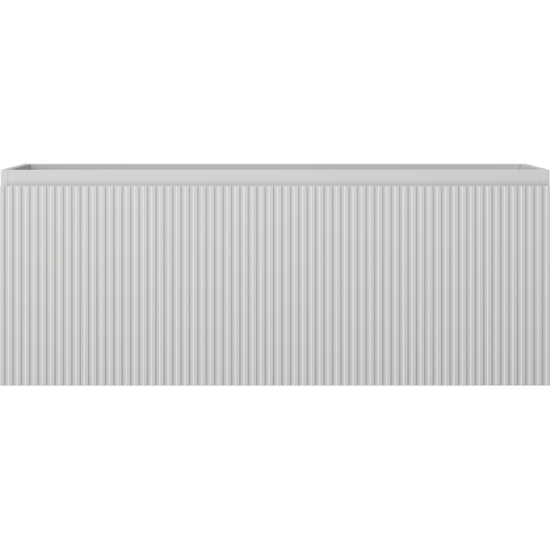 Mexen Rivel kúpeľňová skrinka pod umývadlo 120 cm, 1 zásuvka, ryhovaná, šedá matná - 91A20-12047-1-BF62