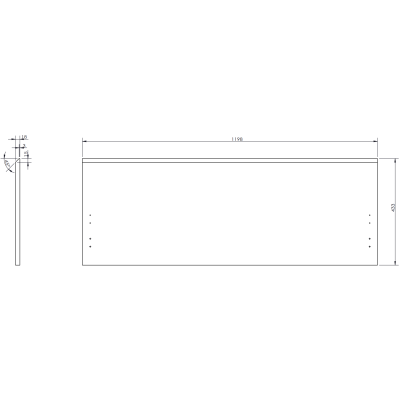 Mexen Rivel kúpeľňová skrinka pod umývadlo 120 cm, 1 zásuvka, ryhovaná, grafit mat - 91A20-12047-1-BF66