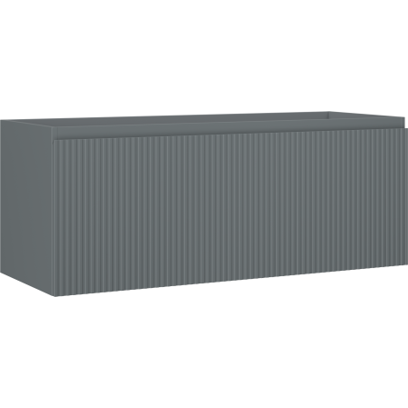 Mexen Rivel kúpeľňová skrinka pod umývadlo 120 cm, 1 zásuvka, ryhovaná, grafit mat - 91A20-12047-1-BF66