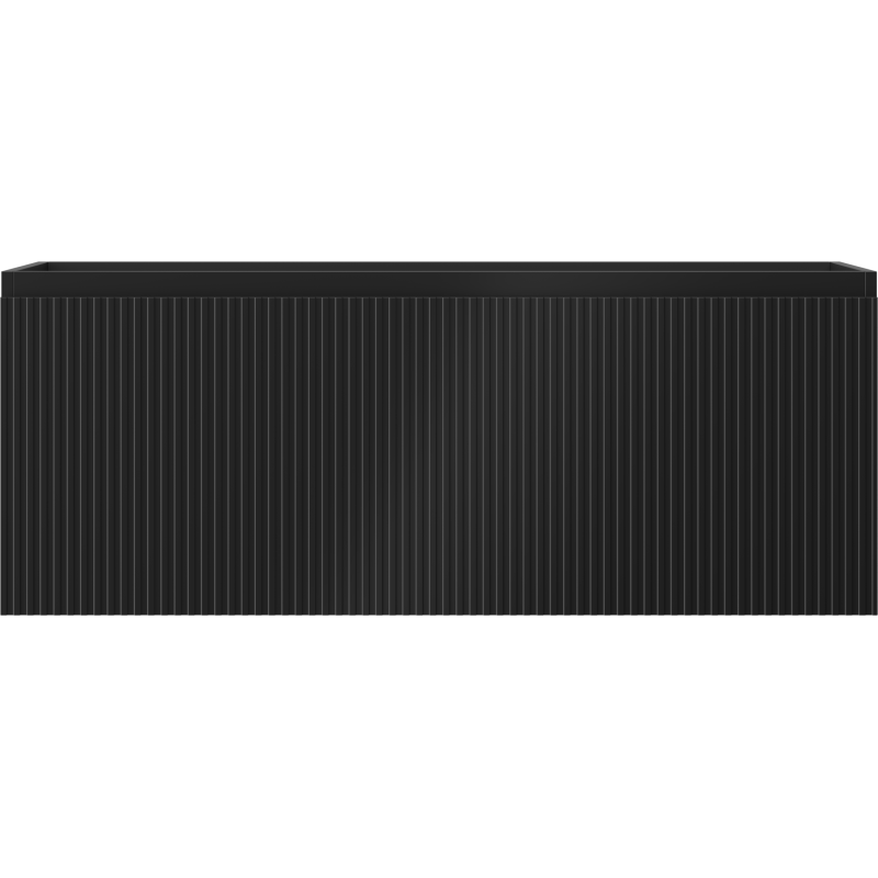 Mexen Rivel kúpeľňová skrinka pod umývadlo 120 cm, 1 zásuvka, ryhovaná, čierna matná - 91A20-12047-1-BF71