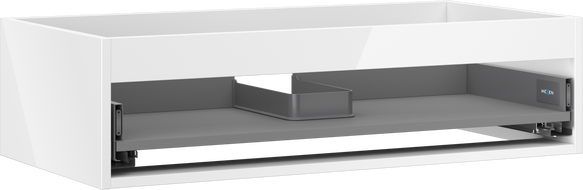 Mexen Box-A korpus skrinky pod umývadlo 90 cm, 1 zásuvka, biely lesk - 91AX0-0900-235-1-00