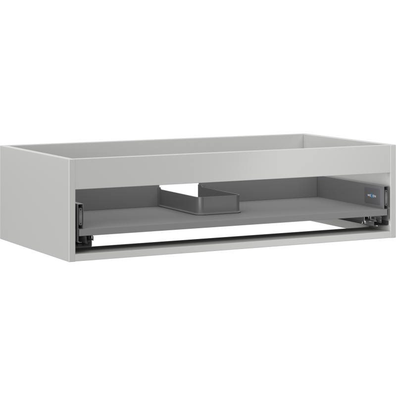 Mexen Box-A skrinka pod umývadlo 90 cm, 1 zásuvka, sivý mat - 91AX0-0900-235-1-62