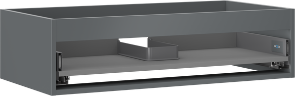Mexen Box-A korpus skrinky pod umývadlo 90 cm, 1 zásuvka, grafit mat - 91AX0-0900-235-1-66