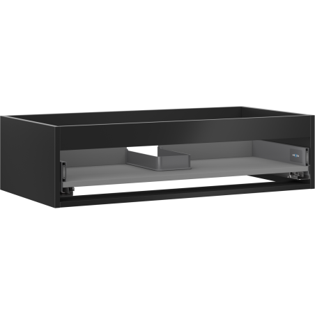 Mexen Box-A korpus skrinky pod umývadlo 90 cm, 1 zásuvka, čierny mat - 91AX0-0900-235-1-71