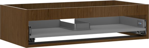 Mexen Box-A korpus skrinky pod umývadlo 90 cm, 1 zásuvka, orech - 91AX0-0900-235-1-86